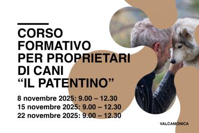 Patentino per proprietari dei cani - Valcamonica